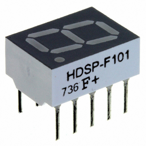 LED 7-SEG 10MM CA RED RHD - HDSP-F101