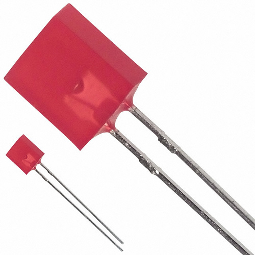 LED 2.5X7.6MM 626NM HE RED DIFF - HLMP-0301