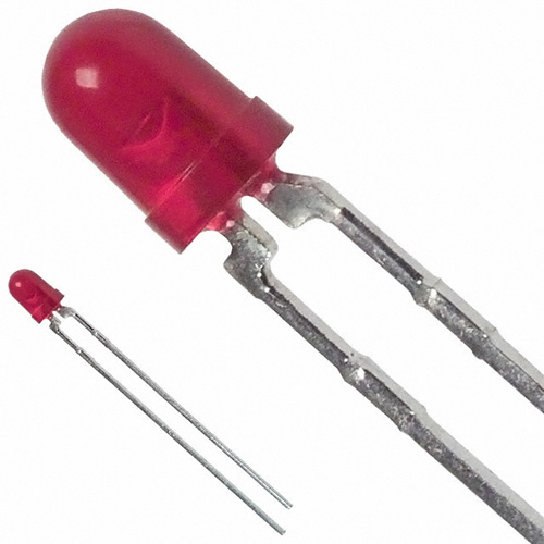 LED 3MM 626NM HE RED DIFF - HLMP-1301 - Click Image to Close