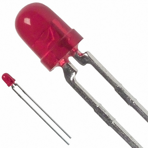 LED 3MM 12V 626NM HE RED DIFF - HLMP-1601