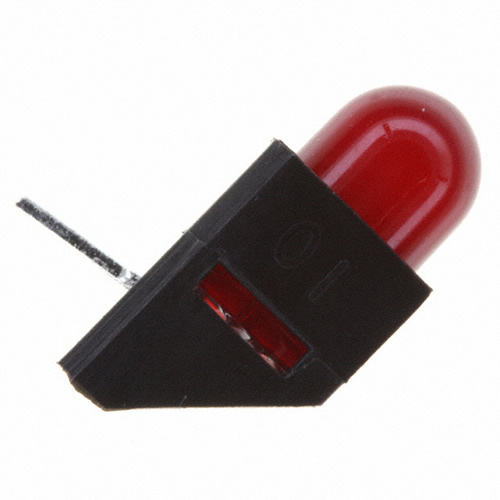 LED 5MM GAP RED RT ANGLE HOUSING - HLMP-3301-D00B2 - Click Image to Close