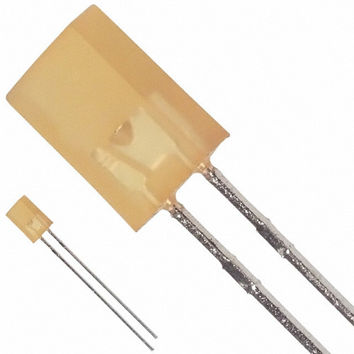 LED 2X5MM 583NM YELLOW DIFF - HLMP-S301 - Click Image to Close