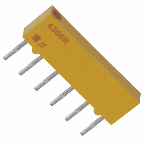 RES ARRAY 1.2K OHM 5 RES 6-SIP - 4306R-101-122