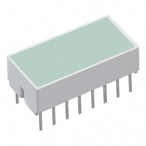 LED LT BAR HI EFF GREEN 8LED DIP - HLMP2885