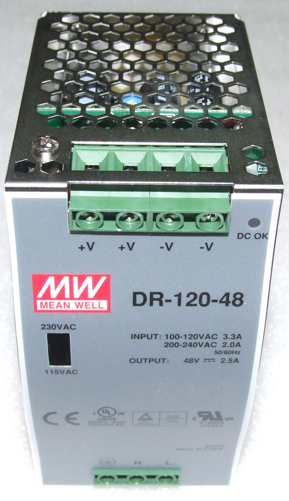 DIN Rail Power Supplies 120W 48V 2.5A