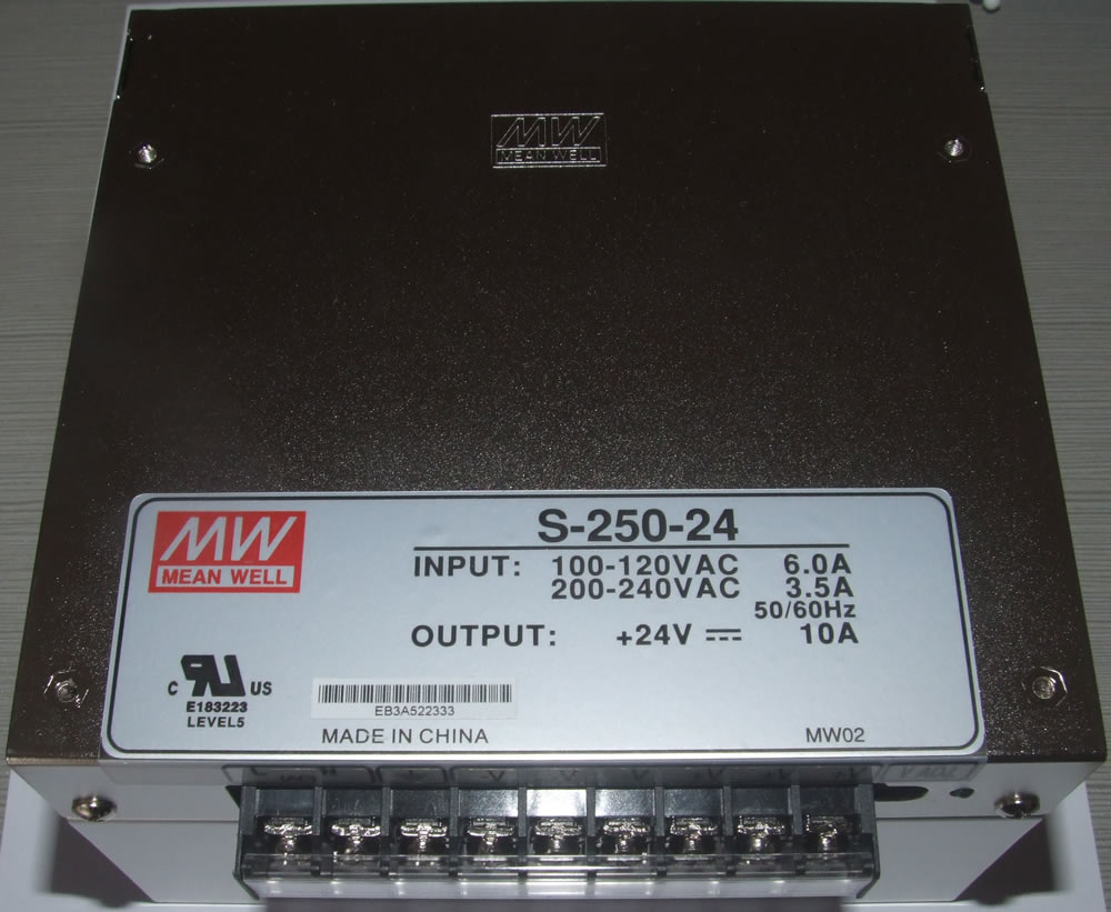 S-250-24 [24V 10A] 250W Single Output Switching Power Supply - Click Image to Close