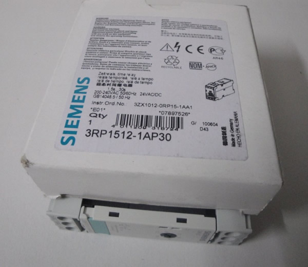 3RP1512-1AP30 TIME RELAY, SOLID-STATE,