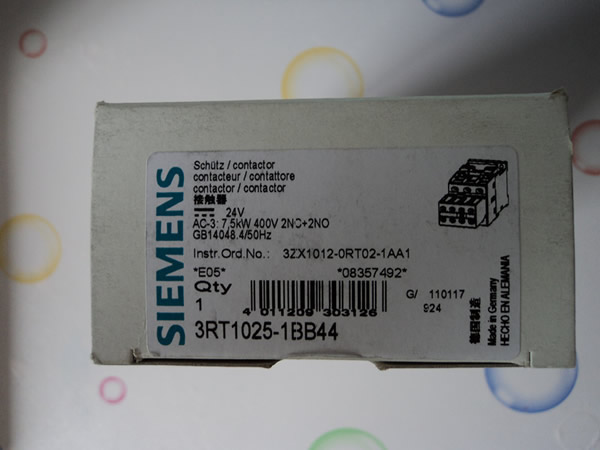 3RT1025-1BB44 CONTACTOR, AC-3 7.5 KW/400 V,