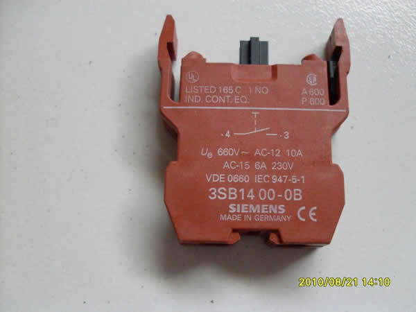 3SB1400-0B Contact block 22 and 30mm 1NO