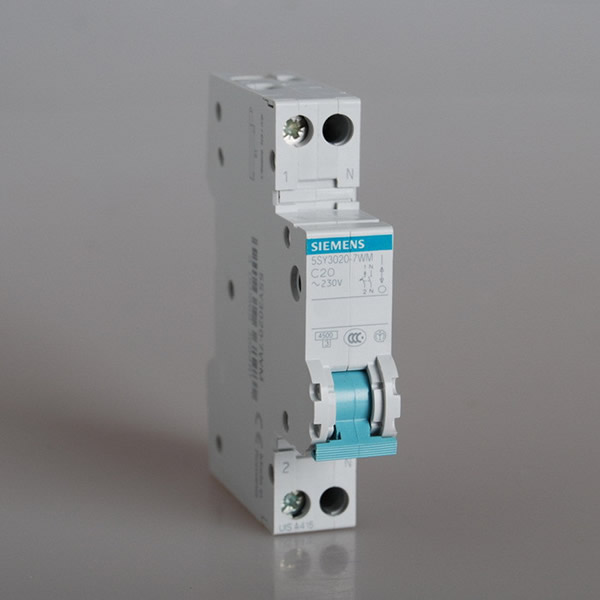 5SY3020-7WM CIRCUIT-BREAKER 4.5KA 1+N/1MW C20