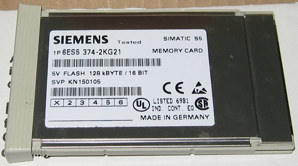 6ES5374-2KG21 MEMORY CARD, FLASH-EPROM 128KB,LONG TYPE