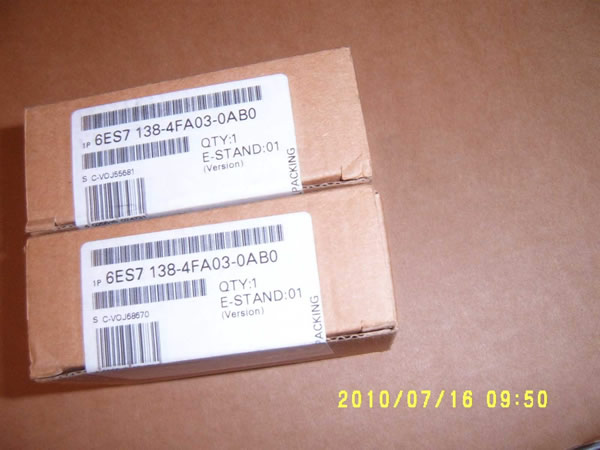 6ES7138-4FA03-0AB0 ET200S, EL-MOD., 4/8 F-DI, DC 24V