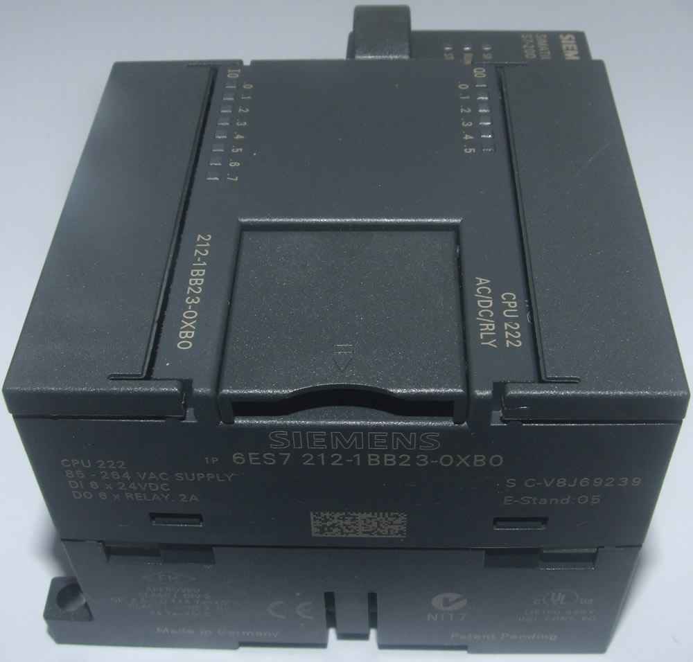 6ES7212-1BB23-0XB0 CPU 222, AC PS, 8DI DC/6DO RELAY