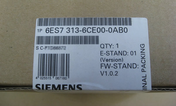 6ES7313-6CE00-0AB0 SIMATIC S7-300, CPU 313C-2DP