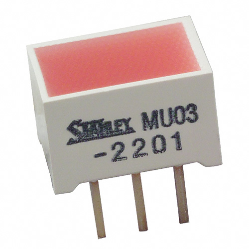 LED RECTANGLE 6X9 RED DIFF 3 PIN - MU03-2201